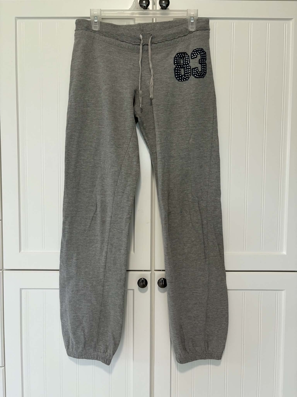 Gray Ladies Sweatpants with '83' Detail